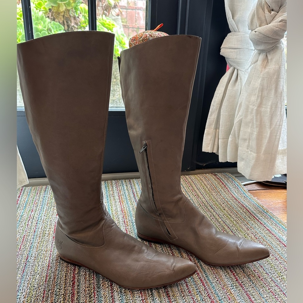 John Fluevog Brown Knee-High Boots